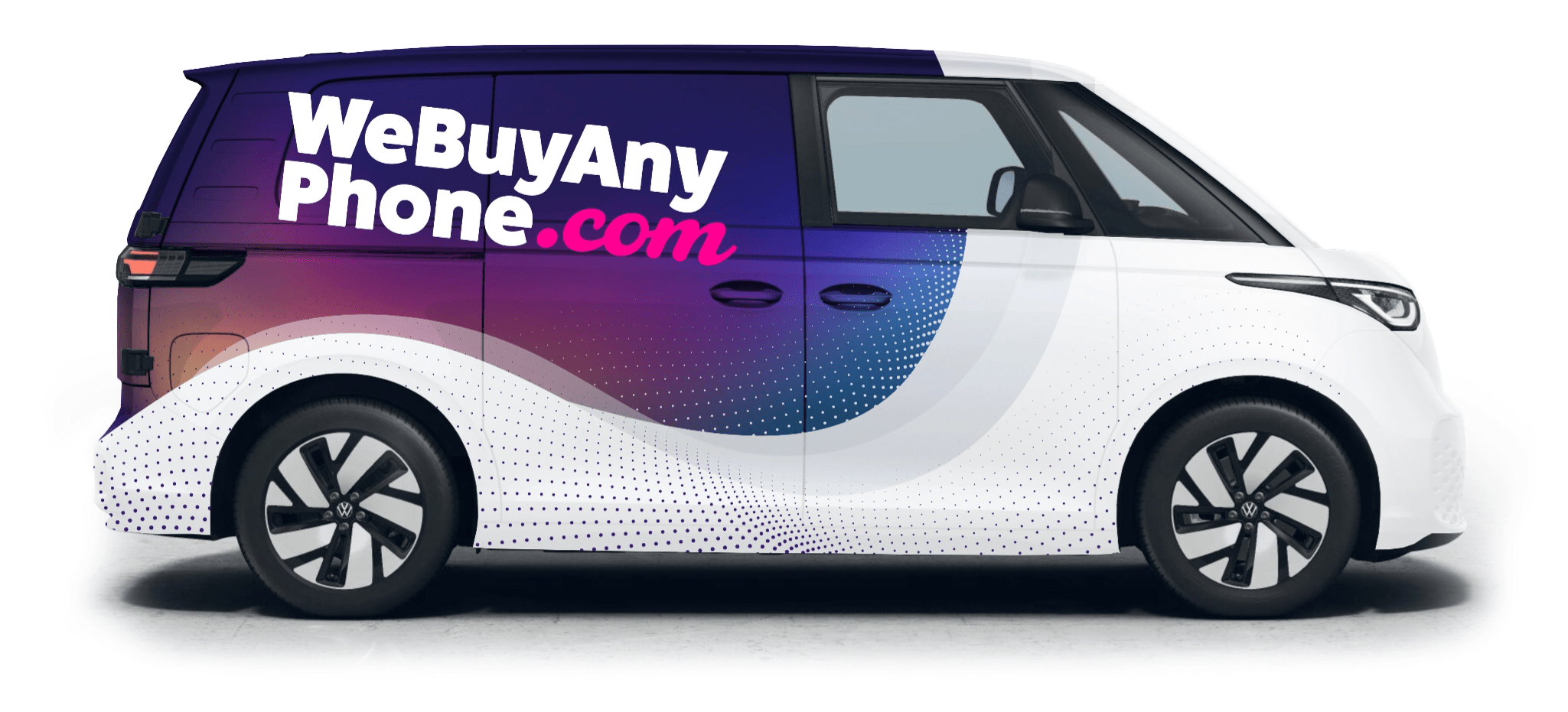 WeBuyAnyPhone Electric Van